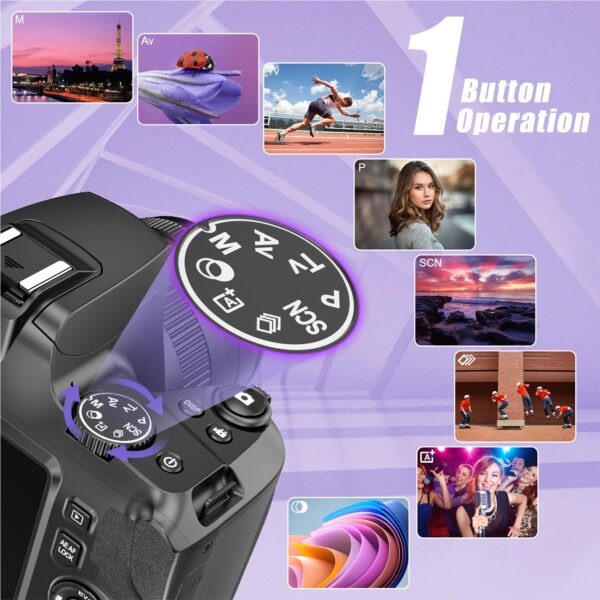 10X Optical Zoom Professional DSLR Camera For Photography Auto Focus 64MP 4K Digital Video Camcorder Youtube Webcam DSLR Cameras - Image 3