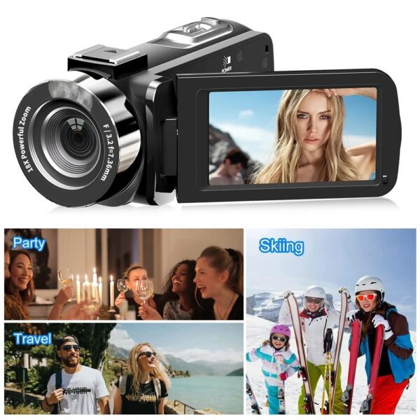 4K Digital Camera 42 Megapixels HD Digital Camera 18X Digital Zoom 3.0 inch screen With Flash Portable Video Recorder - Image 4