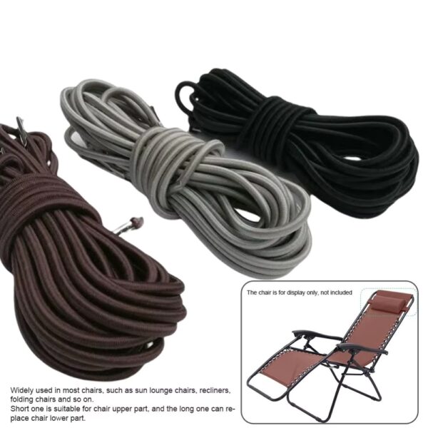 4Pcs/set Universal Garden Sun Loungers Recliner Chairs Accessories Binding Rope Elastic Cord Chair Recliner - Image 3