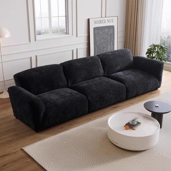 Reclining Simple Wood Sofas Modern Black Lazy Nordic Living Room Sofa Floor Loveseat European Divani Da Soggiorno Furniture