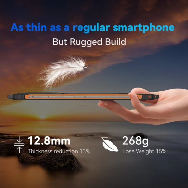 Cubot KingKong ES Ultra-thin Rugged Android Smartphone, 16GB RAM(6GB+10GB), 128GB ROM, 6.56" 90Hz Screen, 48MP Camera, 4G Phone - Image 3