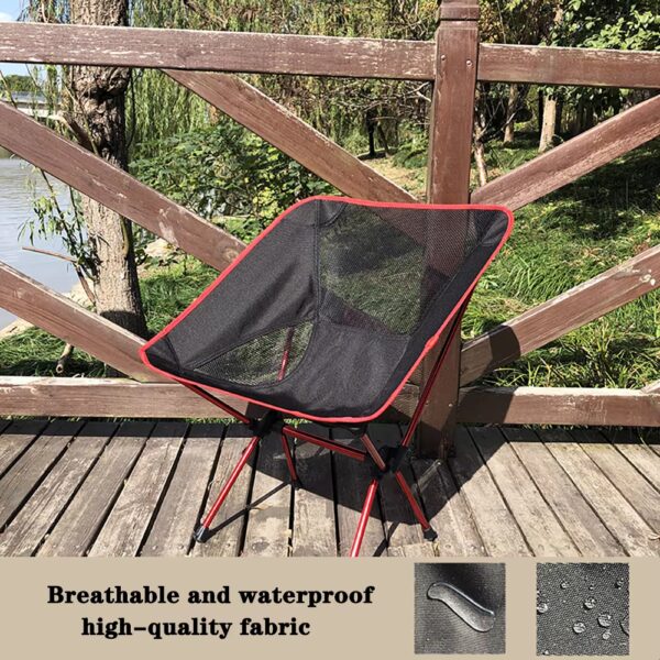 Detachable Portable Folding Moon Chair Outdoor Camping Chairs Beach Fishing Chair Ultralight Travel Hiking Picnic Seat Tools - Image 4