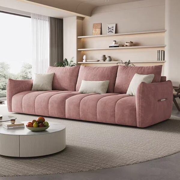 Nordic 3 Seater Sofa Puffs Inflavel Living Room Design European Sectional Sofa Modular Creative Dining Room Muebles Furniture - Image 2