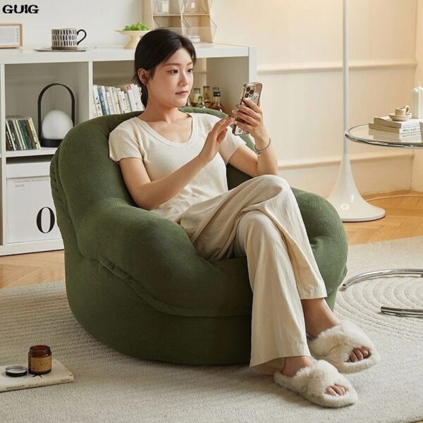 GUIG Lazy Sofa Tatami Small Bedroom Balcony Single Can Lie Or Sleep Nest Sofa Network Red New Small Sofa Bean Bag Chairs - Image 3