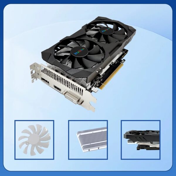 Halltol AMD RX 580 16GB 2048SP Brand New Gaming Graphics Card GDDR5 256Bit Radeon GPU RX580 16 GB placa de video - Image 3