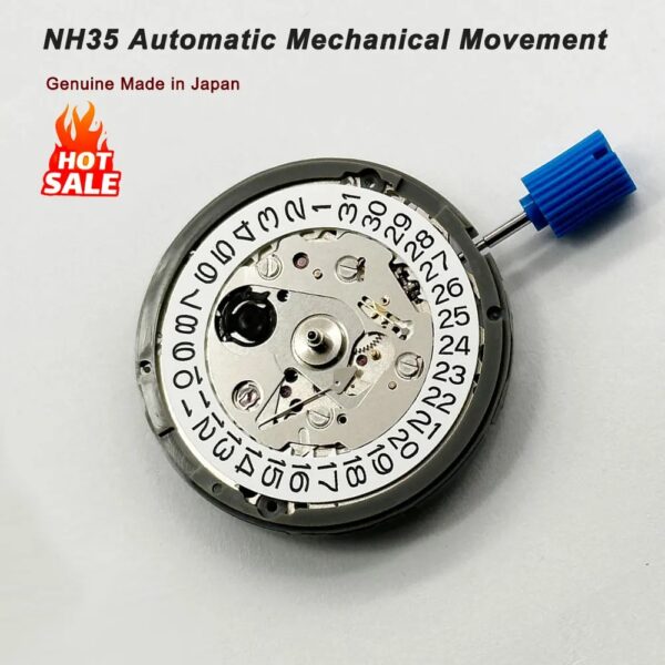 Japan Genuine NH35 Automatic Mechanical Movement High Accuracy 24 Jewels Mod Watch Replacement NH35A Date at 3:00 - Image 4