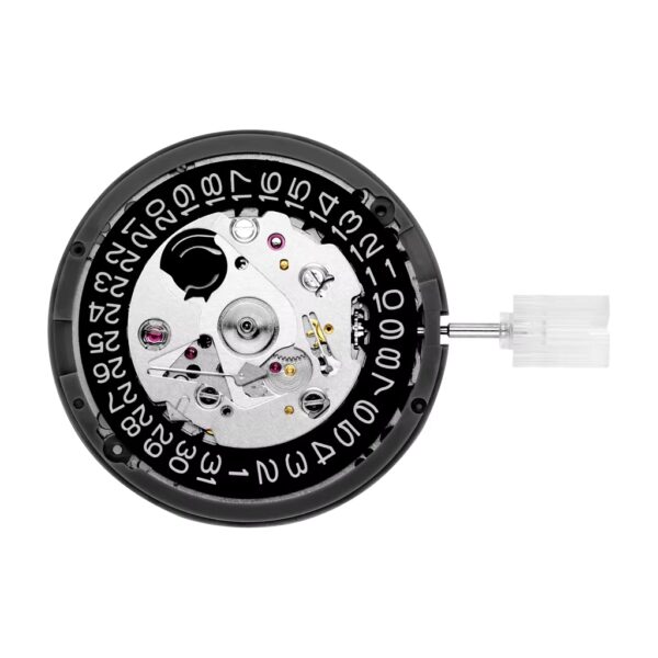 New NH35 24 Jewelry High Accuracy Mechanical Automatic Movement Black Day Date 3 o'clock Crown 3.8'clock Crown - Image 2