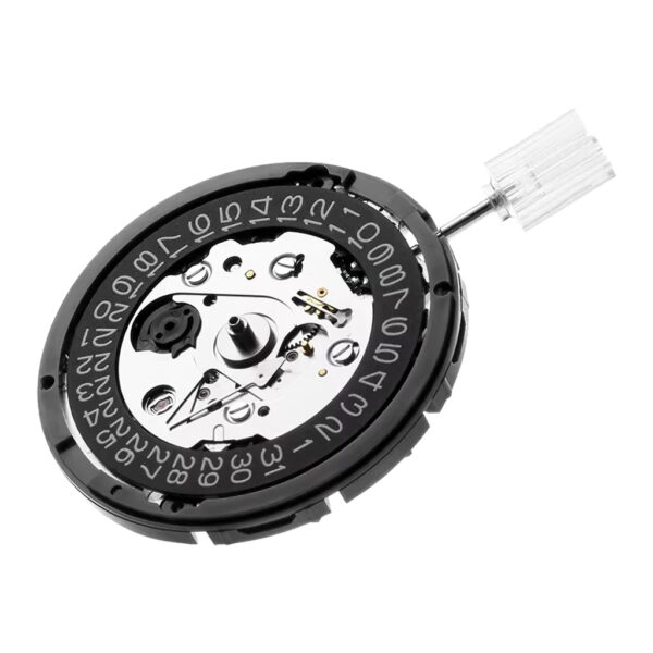 New NH35 24 Jewelry High Accuracy Mechanical Automatic Movement Black Day Date 3 o'clock Crown 3.8'clock Crown - Image 3