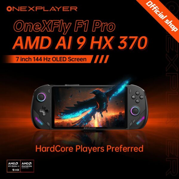 OneXPlayer OneXFly F1 Pro AMD 8840U AI 9 365 HX 370 OLED 144Hz 7" Screen PC Game Console Handheld 3A Steam Play Laptop Windows11