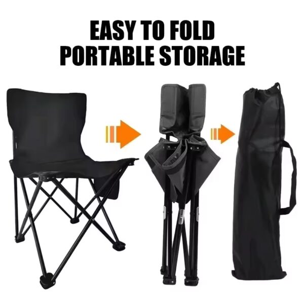 Outdoor Folding Chairs Metal Camping Fishing Chairs Portable Hiking Picnic Folding Moon Sketching Stools Beach Tourist Stool