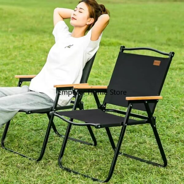 Outdoor Folding Tables and Chairs Portable Picnic Camping Beach Chairs Tourist for Adult Armchair Relaxing Beach Equipment - Image 3