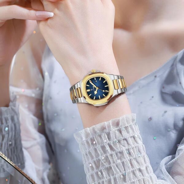 POEDAGAR Luxury Square Watch for Woman Waterproof Luminous Date Ladies Watch Stainless Steel Quartz Women's Watches Female Reloj - Image 4