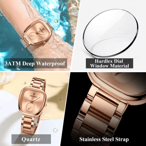 POEDAGAR Luxury Watch for Woman Waterproof Stainless Steel Quartz Ladies Watch High Quality Women's Watches Elegant Female Clock - Image 3