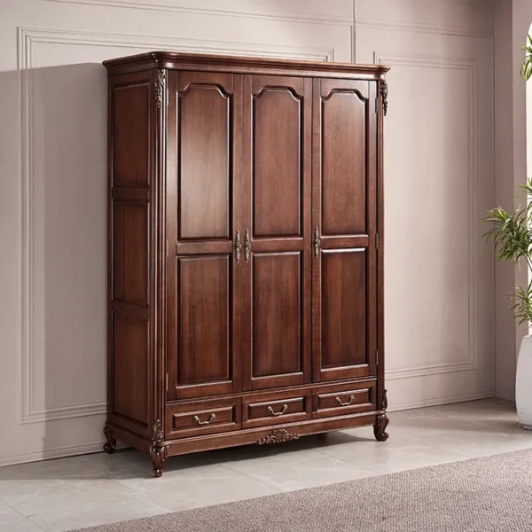 Quiet Orgnizer Tall Wardrobes Wood Luxury Nordic Wooden Bedroom Wardrobes Living Room Clothes Szafa Na Ubrania Furniture Home