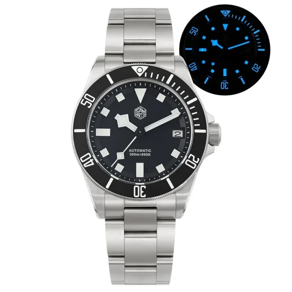 San Martin SN0121T Titanium Diving Watch NH35 Automatic Movement Watches Grade2 Titanium 120 Click Waterproof 300m Wristwatch - Image 2