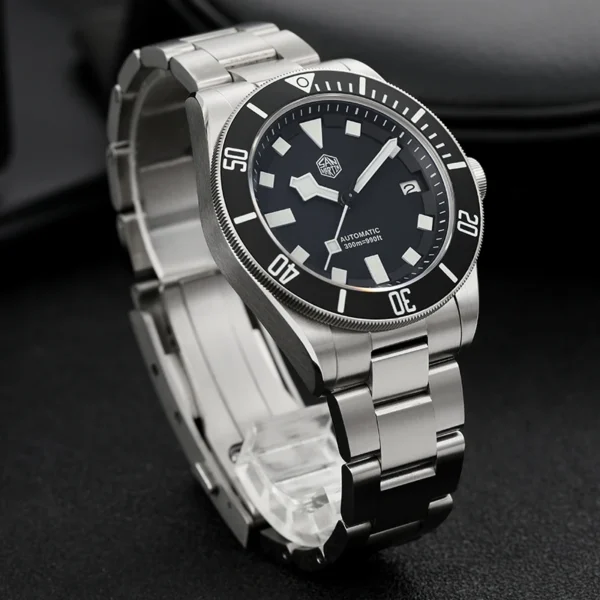 San Martin SN0121T Titanium Diving Watch NH35 Automatic Movement Watches Grade2 Titanium 120 Click Waterproof 300m Wristwatch - Image 4