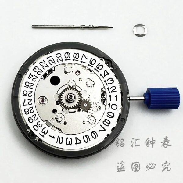 White Calendar 24 Jewels High Accuracy NH34 Mechanical Movement Winding NH34 Automatic Self-winding Stem Set - Image 4