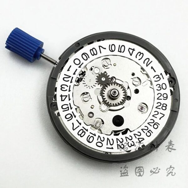 White Calendar 24 Jewels High Accuracy NH34 Mechanical Movement Winding NH34 Automatic Self-winding Stem Set