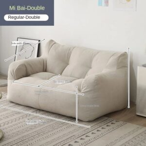 OMGD Lazy Person Sofa Can Lie And Sleep Bedroom Chaise Lounge Ins Wind Balcony Small Sofa Single Net Red Tatami Soft Sofa